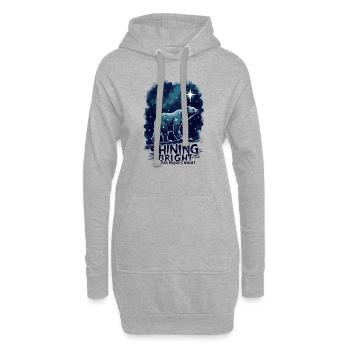 GROßER BÄR - Hoodie-Kleid - Grau meliert - Vorne