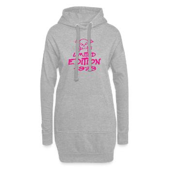 Edition Limitée 1973 Anniversaire Né 1973 - Sweat-shirt à capuche long Femme - gris chiné - Devant
