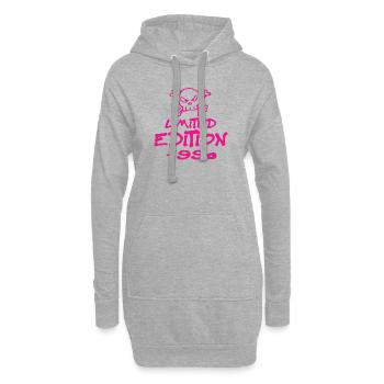 Limited Edition 1990 Geburtstag 1990 Geboren - Hoodie-Kleid - Grau meliert - Vorne