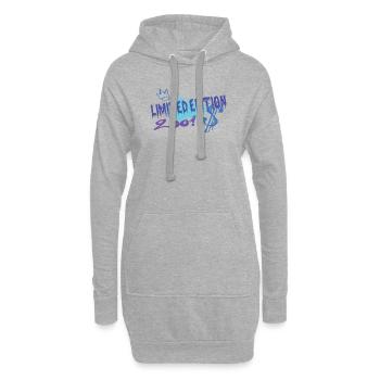 Limited Edition 2001 Geburtstag 2001 Geboren - Hoodie-Kleid - Grau meliert - Vorne