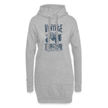 Anniversaire de fermier de tracteur vintage Né en 2015 - Sweat-shirt à capuche long Femme - gris chiné - Devant
