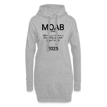Moab Nationalpark wandern - Hoodie-Kleid - Grau meliert - Vorne