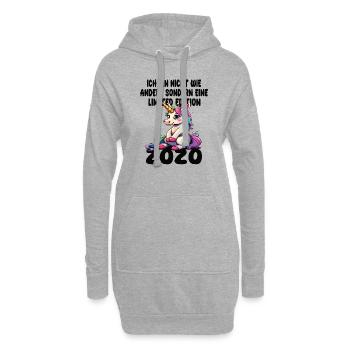 Limited Edition 2020 Geburtstag 2020 Geboren - Hoodie-Kleid - Grau meliert - Vorne