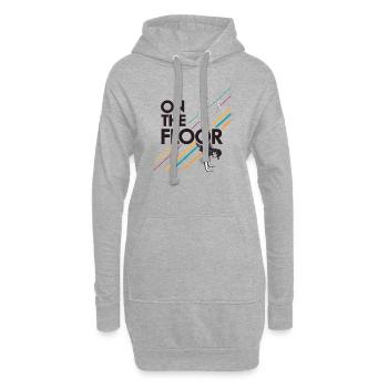 Sur le sol - Conception Breakdance Cool - Sweat-shirt à capuche long Femme - gris chiné - Devant