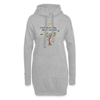 Apprendre et grandir par le jeu – conception de motifs pour enfants - Sweat-shirt à capuche long Femme - gris chiné - Devant