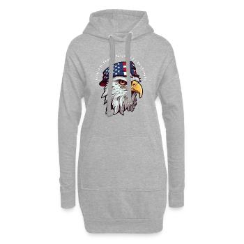 Journée des Présidents - Sweat-shirt à capuche long Femme - gris chiné - Devant