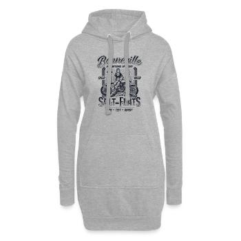 Bonneville Salt Flats Motorrad Rennen Vintage - Hoodie-Kleid - Grau meliert - Vorne