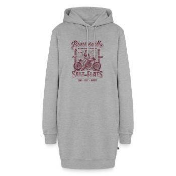 Bonneville Salt Flats Motorrad Rennen Vintage - Hoodie-Kleid - Grau meliert - Vorne