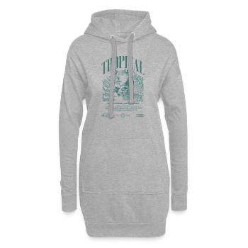 Grenouille arboricole aux yeux rouges Amphibien de la forêt tropicale - Sweat-shirt à capuche long Femme - gris chiné - Devant