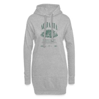 Oscar Fish Keeper Moderne Streetwear - Hoodie-Kleid - Grau meliert - Vorne