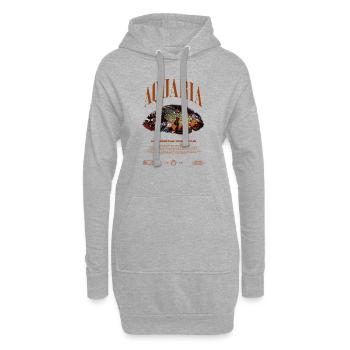 Oscar Fish Keeper Moderne Streetwear - Hoodie-Kleid - Grau meliert - Vorne