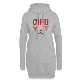 Romantisches Valentinstag Liebe & Valentinstag - Hoodie-Kleid - Grau meliert - Vorne