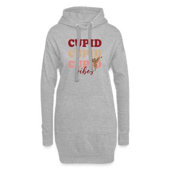 Romantisches Valentinstag Liebe & Valentinstag - Hoodie-Kleid - Grau meliert - Vorne