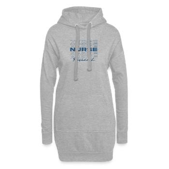 Infirmière de recherche Infirmières médicales élégantes - Sweat-shirt à capuche long Femme - gris chiné - Devant