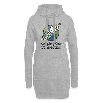 UNSERE VERBINDUNG AUFRECHTERHALTEN - Hoodie-Kleid - Grau meliert - Vorne