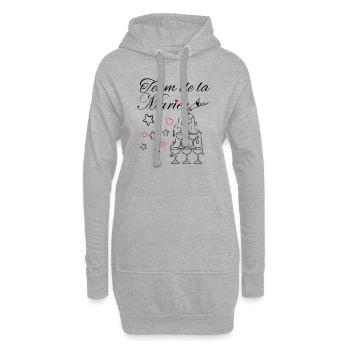 Wife Bride Team for a Bachelorette Party Team Bride - Hoodie Dress - heather grey - Front