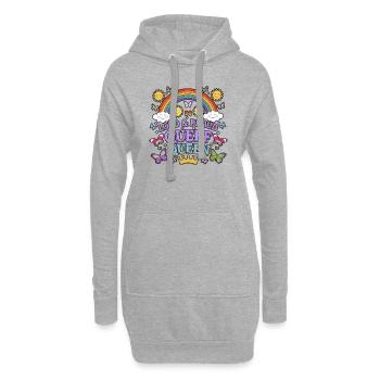 Queef Queen Queefed Humour adulte Queefing - Sweat-shirt à capuche long Femme - gris chiné - Devant