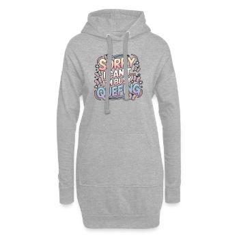 Queef Queen Queefed Humour adulte Queefing - Sweat-shirt à capuche long Femme - gris chiné - Devant