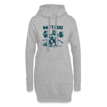 Don't Ffurny Squad Raccoon Gym Workout Humor - Hoodie-Kleid - Grau meliert - Vorne
