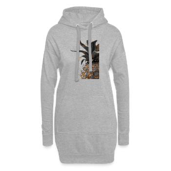 Ananas - Hoodie-Kleid - Grau meliert - Vorne