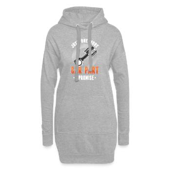 Funny Classic Car Shirt - Hoodie Dress - heather grey - Front