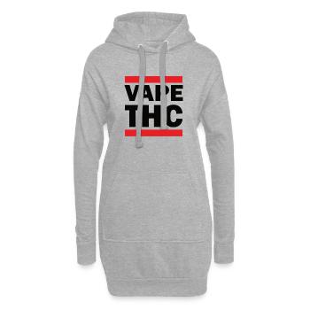 Vape THC - Hoodie-Kleid - Grau meliert - Vorne