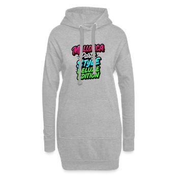 Style de fête à Majorque - Sweat-shirt à capuche long Femme - gris chiné - Devant