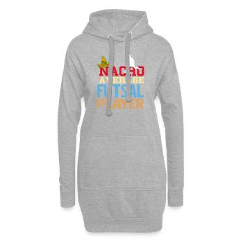 Nacho Average Futsal Player Funny Pun Odds - Hoodie Dress - heather grey - Front
