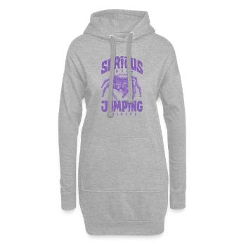 Sérieux au sujet des araignées sauteuses Propriétaire d’une araignée de compagnie - Sweat-shirt à capuche long Femme - gris chiné - Devant
