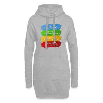 Hymne du Jubilé allemand de Rome 2025 - Sweat-shirt à capuche long Femme - gris chiné - Devant
