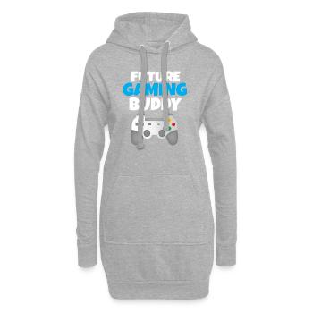 Gamer Kind - Hoodie-Kleid - Grau meliert - Vorne