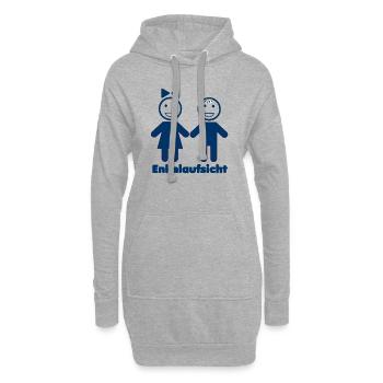 Enkelaufsicht - Hoodie-Kleid - Grau meliert - Vorne