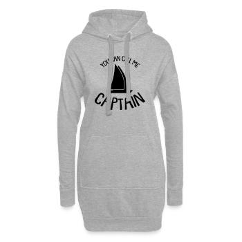 You can call me Captain - Hoodie-Kleid - Grau meliert - Vorne