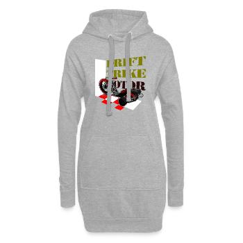 Drift Trike - Sweat-shirt à capuche long Femme - gris chiné - Devant