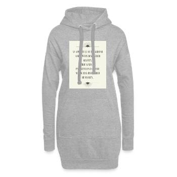 Palestine La palestine sort no était la guerre cadeau - Sweat-shirt à capuche long Femme - gris chiné - Devant