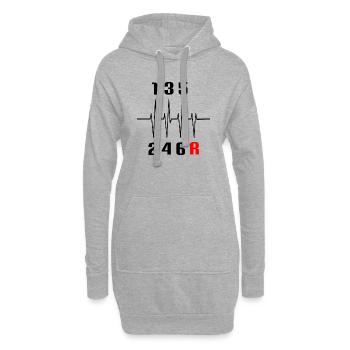 Idée cadeau de voiture Car Guy - Sweat-shirt à capuche long Femme - gris chiné - Devant