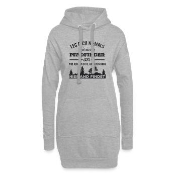 T-shirt Cool Boy Scout - également pour les pulls - Sweat-shirt à capuche long Femme - gris chiné - Devant