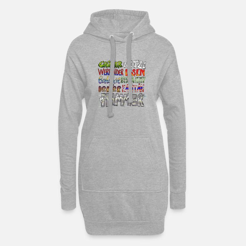 Multiheld - Hoodie-Kleid - Grau meliert