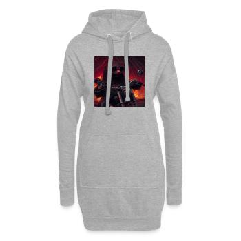 Molly - Hoodie-Kleid - Grau meliert - Vorne