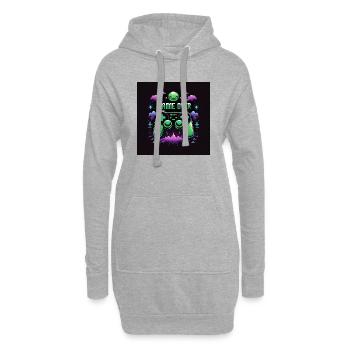 Controller Gaming Zocken Spielen Geschenk Gamer - Hoodie-Kleid - Grau meliert - Vorne