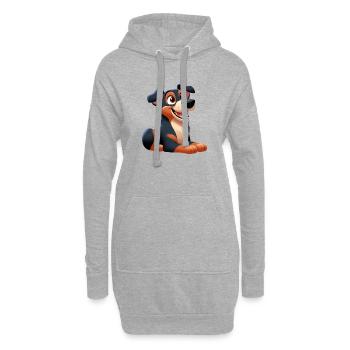 Beauceron 7 - Hoodie-Kleid - Grau meliert - Vorne