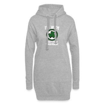 ICH BIN IRE - WAS IST DEINE SUPERKRAFT?! - Hoodie-Kleid - Grau meliert - Vorne