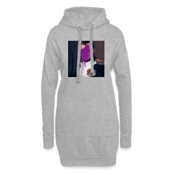 Graffiti Napoléon - Sweat-shirt à capuche long Femme - gris chiné - Devant