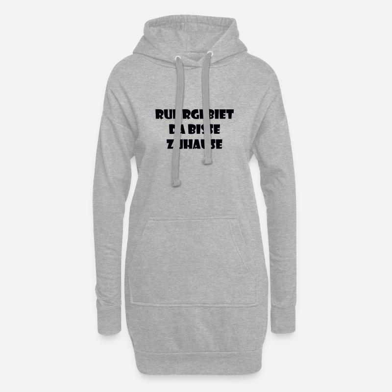 Ruhrgebiet - Hoodie-Kleid - Grau meliert