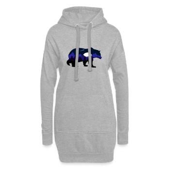 Natur wild 01 - Hoodie-Kleid - Grau meliert - Vorne