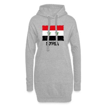 Syrien - Hoodie-Kleid - Grau meliert - Vorne
