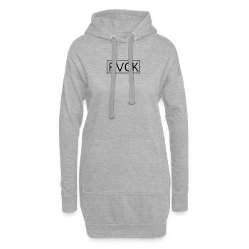FVCK Off - Hoodie-Kleid - Grau meliert - Vorne