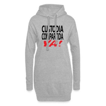Custodia Compartida YA Negro - Hoodie-Kleid - Grau meliert - Vorne