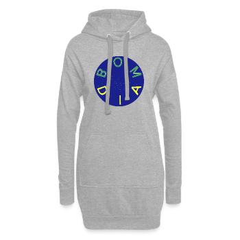 Brésil drapeau Brésil fans cadeau - Sweat-shirt à capuche long Femme - gris chiné - Devant