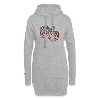 Himbeeren - Hoodie-Kleid - Grau meliert - Vorne